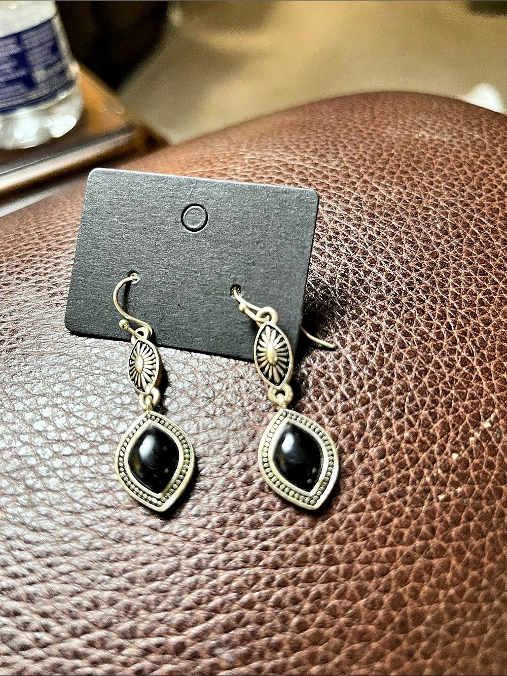 Kendra Scott Lee Silver Drop Earrings in Black & Gold Drop Earrings Like